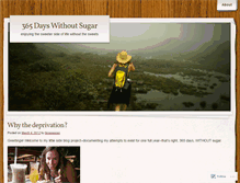 Tablet Screenshot of 365dayswithoutsugar.wordpress.com