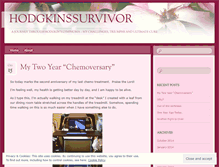 Tablet Screenshot of hodgkinssurvivor.wordpress.com