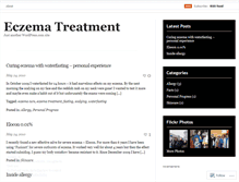 Tablet Screenshot of goawayeczema.wordpress.com