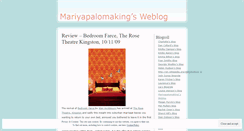Desktop Screenshot of mariyapalomaking.wordpress.com