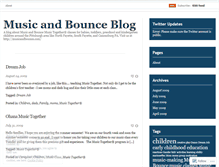 Tablet Screenshot of musicandbounce.wordpress.com