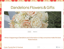 Tablet Screenshot of dandelionsflowers.wordpress.com