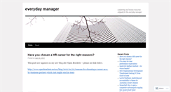 Desktop Screenshot of everydaymanager.wordpress.com