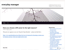 Tablet Screenshot of everydaymanager.wordpress.com
