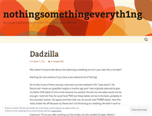 Tablet Screenshot of nothingsomethingeveryth1ng.wordpress.com