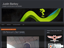 Tablet Screenshot of justinbarbey.wordpress.com