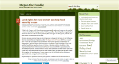 Desktop Screenshot of meganthefoodie.wordpress.com