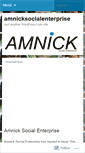 Mobile Screenshot of amnicksocialenterprise.wordpress.com