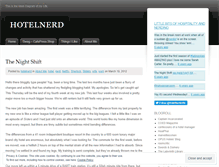 Tablet Screenshot of hotelnerd.wordpress.com