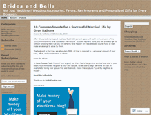 Tablet Screenshot of bridesandbells.wordpress.com