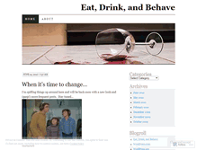 Tablet Screenshot of eatdrinkbehave.wordpress.com