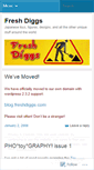 Mobile Screenshot of freshdiggs.wordpress.com