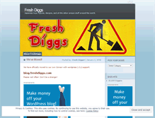 Tablet Screenshot of freshdiggs.wordpress.com