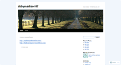 Desktop Screenshot of abbymadison87.wordpress.com