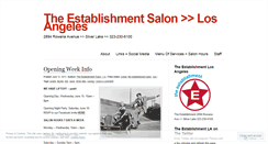 Desktop Screenshot of establishmentsalonla.wordpress.com