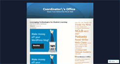 Desktop Screenshot of coordinator2.wordpress.com