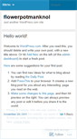 Mobile Screenshot of flowerpotmanknol.wordpress.com