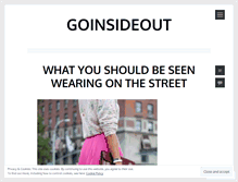 Tablet Screenshot of goinsideout.wordpress.com