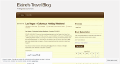 Desktop Screenshot of elainestravelblog.wordpress.com
