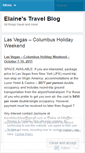 Mobile Screenshot of elainestravelblog.wordpress.com