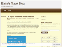 Tablet Screenshot of elainestravelblog.wordpress.com