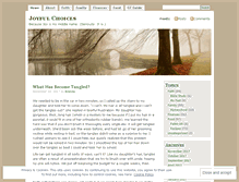 Tablet Screenshot of joyfulchoices.wordpress.com