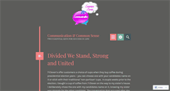Desktop Screenshot of communicationandcommonsense.wordpress.com