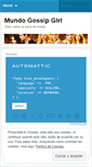 Mobile Screenshot of mundogossipgirl.wordpress.com