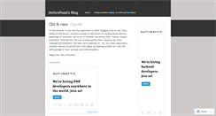 Desktop Screenshot of anthrofood.wordpress.com