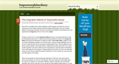 Desktop Screenshot of buprenorphinediary.wordpress.com