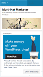Mobile Screenshot of multihatmarketer.wordpress.com