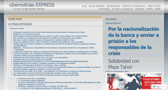 Desktop Screenshot of cibernoticiasexpress.wordpress.com