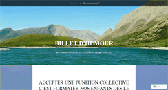 Desktop Screenshot of billetdhumour.wordpress.com
