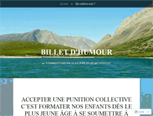 Tablet Screenshot of billetdhumour.wordpress.com