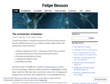 Tablet Screenshot of fbesson.wordpress.com