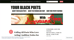 Desktop Screenshot of blackpoets.wordpress.com