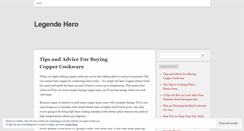 Desktop Screenshot of legendehero.wordpress.com