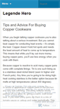 Mobile Screenshot of legendehero.wordpress.com