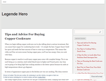 Tablet Screenshot of legendehero.wordpress.com