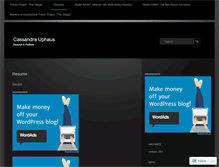 Tablet Screenshot of cassandrauphaus.wordpress.com