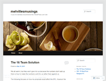 Tablet Screenshot of melvillesmusings.wordpress.com