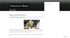 Desktop Screenshot of cristianemil.wordpress.com