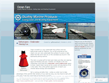 Tablet Screenshot of oceanfare.wordpress.com