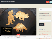 Tablet Screenshot of lifewithapositivebalance.wordpress.com