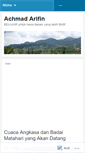 Mobile Screenshot of achmadarifin.wordpress.com
