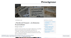 Desktop Screenshot of pressagrume.wordpress.com