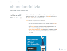 Tablet Screenshot of chanelandolivia.wordpress.com