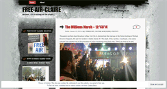 Desktop Screenshot of freeairclaire.wordpress.com