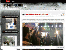 Tablet Screenshot of freeairclaire.wordpress.com