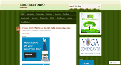 Desktop Screenshot of biodirectorio.wordpress.com